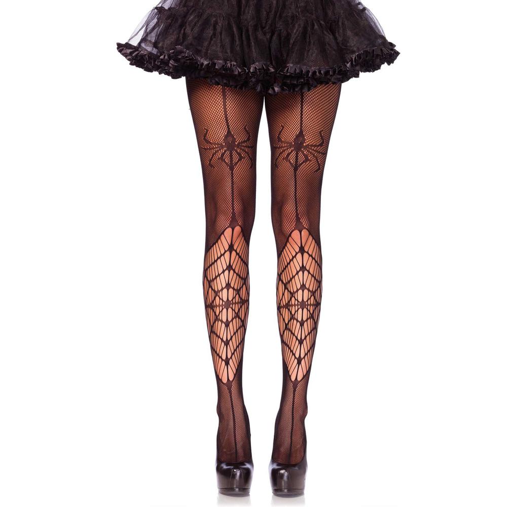 Leg Avenue - Itsy Bitsy Spider Collants - Noir